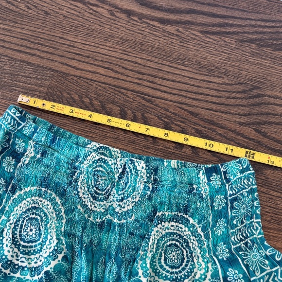 Lotus and Luna Blue Patterned Harem Pants - Size S - Picture 3 of 4